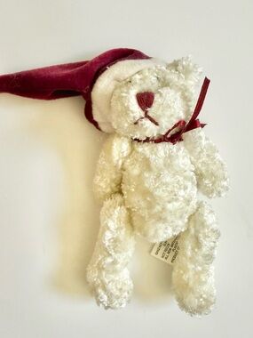 GANZ Itty Bitty Christmas Loves Cream Plush Bear